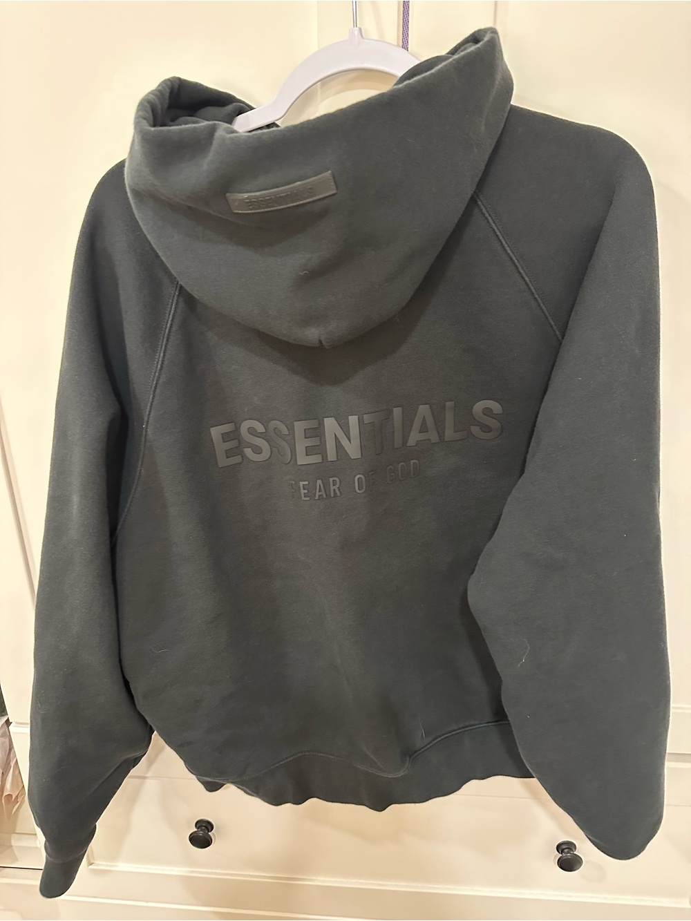 Essentials Fear of God Oversized Hoodie - Charcoal Black
